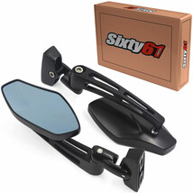 ZX9R Mirrors 1994-1998 1999 2000 2001 2002 2003 Kawasaki Black Convex ad... - $65.00