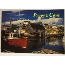 Postcard Peggys Cove Nova Scotia Fishing Village Blank Unposted Vintage Collecti - £7.40 GBP