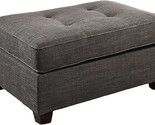 Cocktail Ottoman In Ash Black - £256.96 GBP