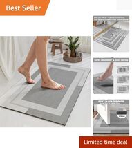 Non-Slip Bath Mat 16"x24" - Ultra Thin Quick Dry Rug for Maximum Safety - $29.65