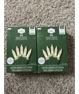 Holiday Time 50 Count Warm White LED Mini Christmas Lights with Green Wi... - $355.84 MXN