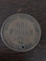1933 So Called Dollar Hk 689 ~ Wolfville Western Days ~ Copper ~ 1.5&quot; / 38mm - £7.56 GBP