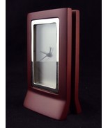 Desk Clock ~ Analog, Wood Frame, Modular Vertical Signboard Style ~ CL-431 - £15.28 GBP