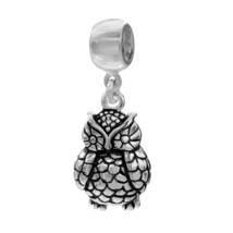Sterling Silver Individuality Beads - Dangling Owl Charm NEW - $22.99