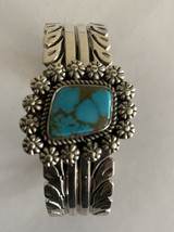 Robert Yellowhorse Navajo - 6 7/8&quot; Cuff Bracelet - Sterling / Turquoise ... - $345.51