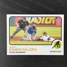 2022 Topps Heritage Baseball Isiah Kiner-Falefa Base #153 Texas Rangers - £1.54 GBP