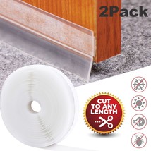 2Pcs 16Ft Door Seal Strip Weather Stripping Self Adhesive Bottom Stopper... - $18.99