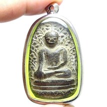 Lp Perm Thai Powerful Wealth Rich Lucky Miracle Buddha Amulet Real Siam Antique - £124.04 GBP