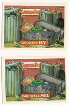 1987 Garbage Pail Kids Cards Series 10 382a Good-Bye Hy / 382b Farewell Mel - $4.74