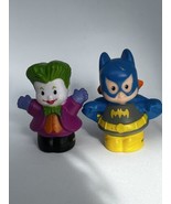 FISHER PRICE LITTLE PEOPLE JOKER BATGIRL FIGURE SUPERHERO DC COMICS - €9,10 EUR