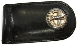 Vintage Leather Fossil Golf Classic Money Clip Men Wallet - £35.00 GBP