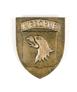 101st Airborne Division Ceramic Plaque Made in French Village 5.5&quot; x 4.5 - €24,23 EUR