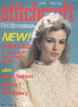 Stitchcraft # 580 Needlework Crochet Knit Embroider April 1982 Vintage Magazine - $7.98