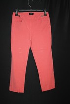 White House Black Market Size 0 Blanc Slim Crop Jeans Cropped Coral Melo... - £15.82 GBP