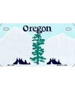 Oregon State Background Metal Novelty Motorcycle License Plate - £15.14 GBP