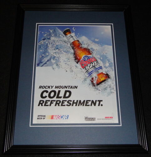 Primary image for 2011 Coors Light Beer NASCAR 11x14 Framed ORIGINAL Vintage Advertisement