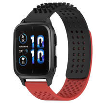 For Garmin Forerunner Sq2 Music 20mm Holes Breathable 3D Dots Silicone Watch Ban - £3.15 GBP