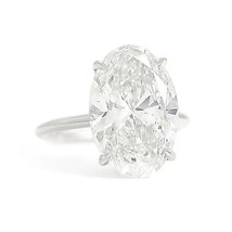 Authenticity Guarantee 
Oval Lab-Created Diamond Solitaire Engagement Ring 14... - £8,440.88 GBP