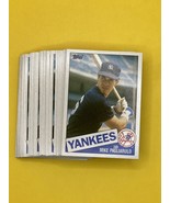 1985 Topps #638 lot of (50) MIKE PAGLARULO Rookie Cards. YANKEES! - £3.75 GBP