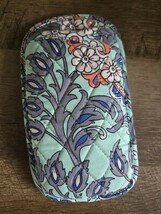 VERA BRADLEY Quilted Double Glasses Sleeve Case 2 Pockets FAN FLOWERS - $11.87