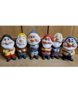 Vintage Walt Disney Productions  Lot of 6 Dwarfs Squeaky Toys Hong Kong  - $36.59