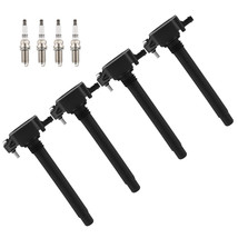 Set of 4 Ignition + Spark Plug For Chrysler Dodge Dart Jeep Ram 2.4L L4 ... - $53.01