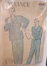 Vintage 1940s Mens Pajama Pattern 4641 38-40&quot; Chest - $9.99