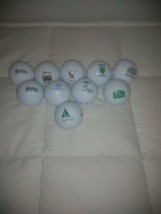 10 Top Flite xl Golf balls with logos of various courses Never hit - $25.99