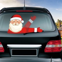 Car Wiper Waving Sticker Rear Windshield Wipersigns Christmas Gift 3D Santa Clau - £110.56 GBP