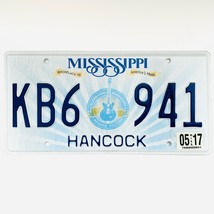 2017 United States Mississippi Hancock County Passenger License Plate KB6 941 - £13.26 GBP