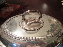 MARTIN HALL CO COVERED CASSEROLE SILVERPLATE  STAMPED  6 X 12 X 10&quot; - $123.75