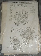 Tri-Chem Liquid Paint Embroidery Tablecloth Stamped Daisy Time Floral Fl... - $367.88 MXN