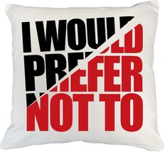 I Would Prefer Not To Introvert&#39;s Choice Pillow Cover For Introvert Frie... - $24.74+