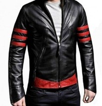 Men&#39;s pure leather jacket genuine real cowhides jacket - £134.30 GBP