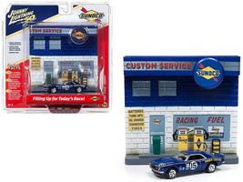 1967 Chevrolet Camaro #15 &quot;Sunoco&quot; with &quot;Sunoco&quot; Exterior Service Gas Station F - £29.94 GBP