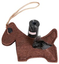 Pet Life ® Fleece Dog Shaped Travel Waste Bag Dispenser with 2 Rolls - $7.99