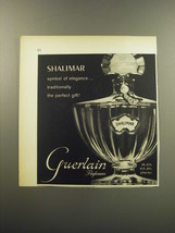 1959 Guerlain Shalimar Perfume Advertisement - Shalimar symbol of elegance - £14.76 GBP