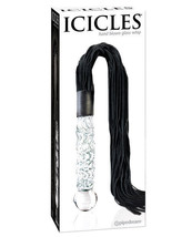 Icicles No. 38 Hand Blown Glass Handled Whip - Clear - £47.63 GBP