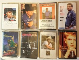 Classic Country Music Cassette Tape LOT Garth Brooks Mel Tillis Billy Ray Cyrus - £14.73 GBP