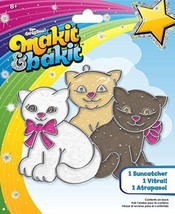 MaKit &amp; BaKit Glittering Suncatcher Kit Kittens - £3.82 GBP