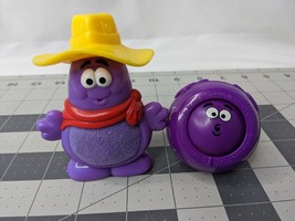 McDonalds Fisher Price Grimace Rattle Roll A Round Ball 1996 Farmer 2001 - £15.00 GBP