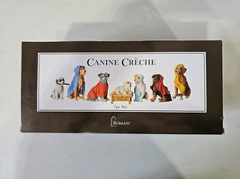 Roman Canine Creche Dog Nativity Scene Decoration, 7 Piece Set; Brand New In Box - £31.07 GBP