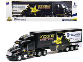 Peterbilt 387 Semi-Truck Black &quot;Rockstar Energy Drink - Husqvarna Factor... - $84.96
