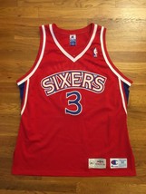 Authentic 1996-97 Philadelphia 76ers Sixers Allen Iverson Rookie Jersey size 50 - £799.19 GBP