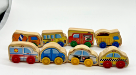 Thomas &amp; Friends Brio Lot of 8 Car Trucks Bus Police Fire Truck Taxi Amb... - $14.84