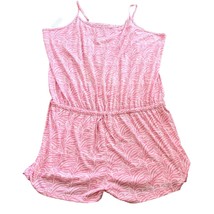 Pretty Secrets Romper 28/30 Pink Animal Print Adjustable Sleepwear New - $34.64