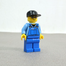 LEGO City Blue Mechanic Construction Minifigure Complete Replacement Part - £7.86 GBP