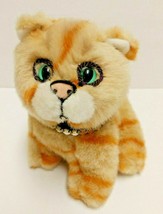 Small Orange Tabby Plush Stuffed Animal Cat - £9.72 GBP