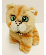 Small Orange Tabby Plush Stuffed Animal Cat - £9.72 GBP