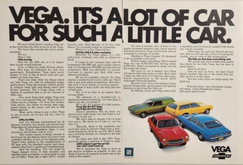 1971 Print Ad The '71 Chevrolet Vega 4 Models Shown General Motors - $17.08
